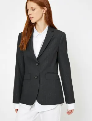 14978 Grey Striped Jacket
