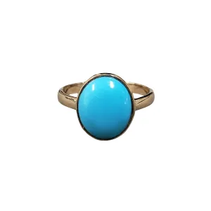 14k Gold Turquoise Ring – Ethically Sourced, Timeless Beauty