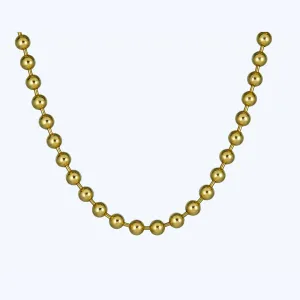 18K Yellow Gold Ball Chain