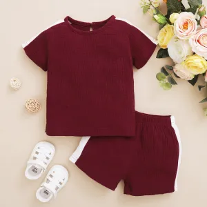 2 Pcs Boys Pants Suit 6-12M 208161