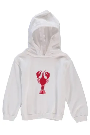20046T-Kickin Crawfish Zip Back White Toddler Sweater