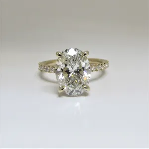 2.50 carat Oval Diamond Engagement Ring