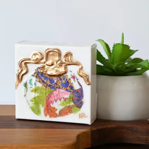 4"x4" Tobacco Leaf Pumpkin Canvas