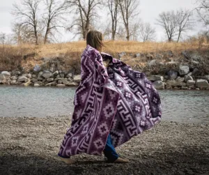 50 Shades of Purple Large Alpaca Blanket
