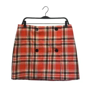 Acne Studios/Skirt/42/Plaid/Cotton/RED/