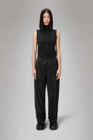 Addis Fleece Pants Wide - Black