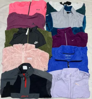 Adidas, Nike, CK, Fila, Puma, Reebok, Umbro Fleece Jackets - 20 Pieces