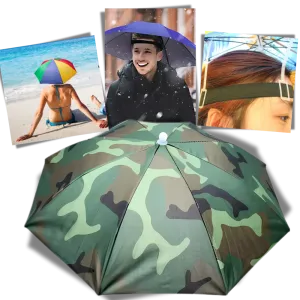 Adjustable Hand-Free Umbrella Hat