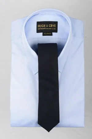 Agency Navy Sharkskin Tie