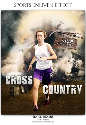 Aisley Roy Cross Country - Athletics Sports Enliven Effect Photography Template