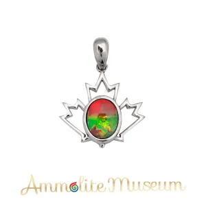 Ammolite Pendant Sterling Silver CANADIANA Pendant
