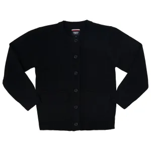 Anti-Pill Crew Neck Cardigan Sz XS-XXL (3 Colors)