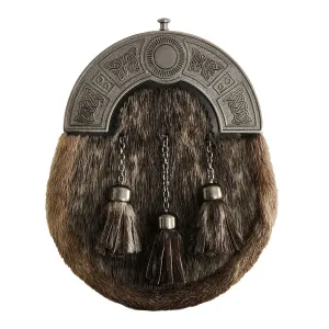 Antique Celtic Cantle Seal Skin Dress Sporran