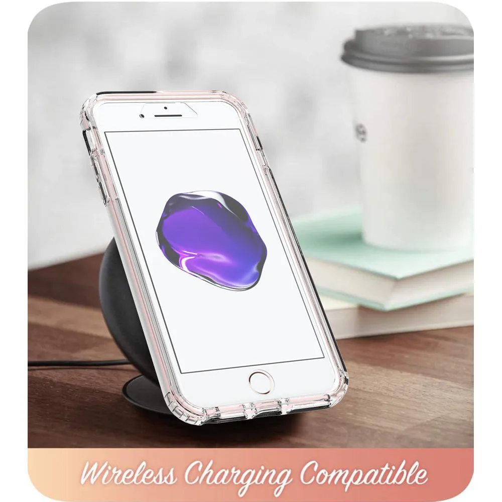 Apple iPhone 8 Plus Case, Slim Full-Body Stylish Protective Case with Built-in Screen Protector for Apple iPhone 8 Plus - Purple Marble