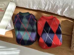 Argyle Knit Sweater