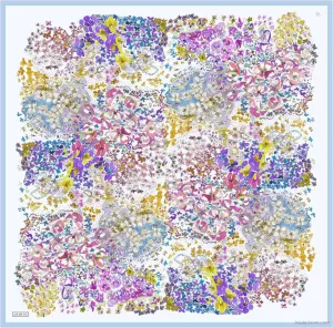 Armine Spring Tide Floral Silk Scarf #32