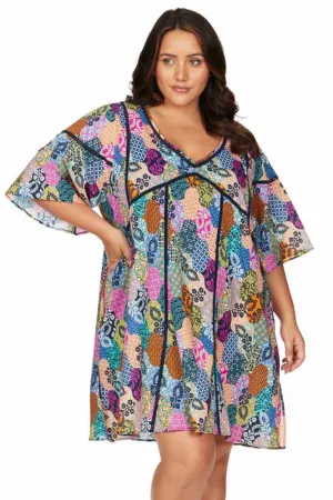 Artesands Brahms Short Sleeve Dress - Salmagundi