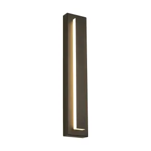 Aspen 26 In. LED Oudoor Wall Sconce 1060 Lm 3000K Surge Protection Bronze Finish