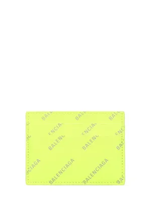 Balenciaga   Leather credit card holder 