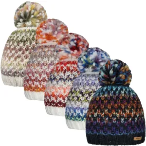 Barts Womens Nicole Knitted Lined Warm Winter Beanie Bobble Hat