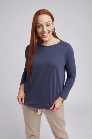 Basic Cotton Tee Navy