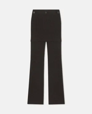 Basy - Compact Merino Wool Pants - Coffee