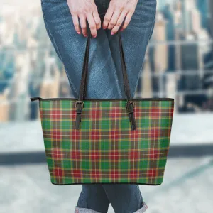 Baxter Tartan Leather Tote Bag