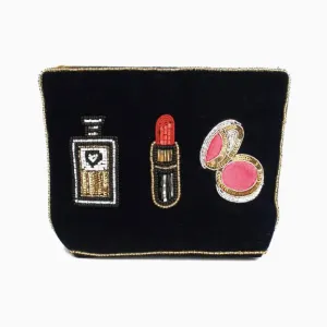 Beaded Cosmetics Small Pouch