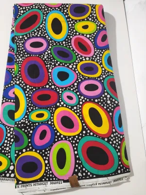 Black Ankara Fabric, ACS0091