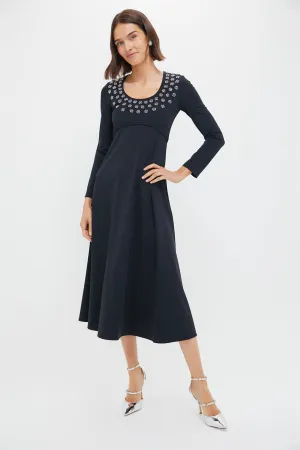 Black Caryl Beaded Dress