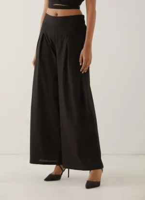 Black Cotton Pant