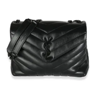 Black Matelasse Calfskin Small Lou Lou Chain Bag