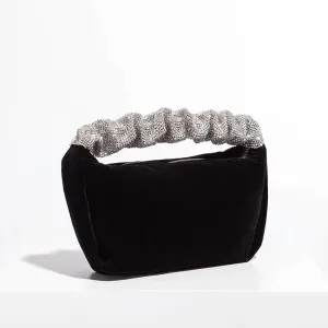 Black Rhinestone Evening Bag