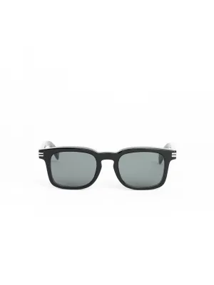 Black Squared Pantographed Plastic Sunglasses