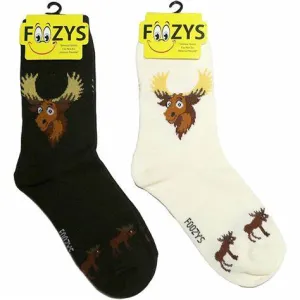 Black Vermont Moose Socks