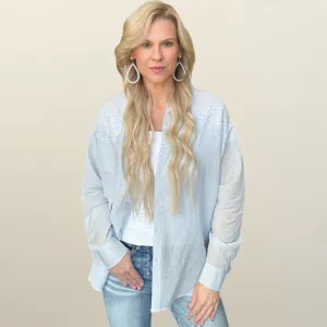 Blue Diamond Button Down