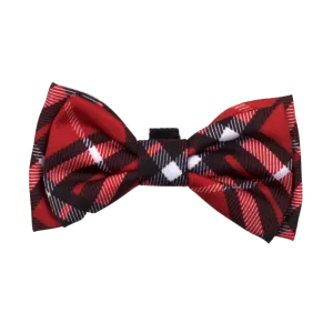 Bow Tie | Bias Plaid Red
