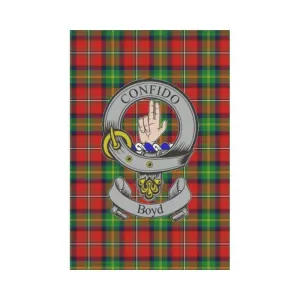 Boyd Tartan Flag Clan Badge K7
