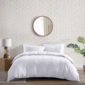 Brielle Home Billie 100% Cotton Garment Washed Duvet Cover Set