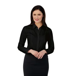 Brook Taverner Ladies Long Sleeve Black Palena Shirt - Size 14 - BB708-14