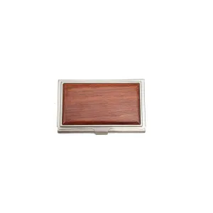 Brown Wood Card Holder