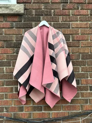 BURBERRY London England Reversible Wool Cape
