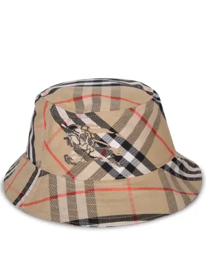 Burberry Sand Check Bucket Hat