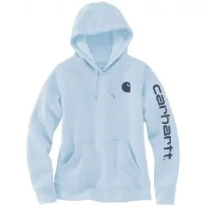 Carhartt&#x20;102791&#x20;Clarksburg&#x20;l&#x2F;s&#x20;Hooded&#x20;Sweatshirt&#x20;-&#x20;Soft&#x20;Blue&#x20;Heather