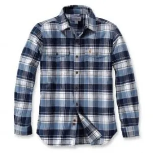 Carhartt&#x20;102888&#x20;Trimbull&#x20;Slim&#x20;Fit&#x20;Flannel&#x20;Shirt&#x20;-&#x20;Steel&#x20;Blue