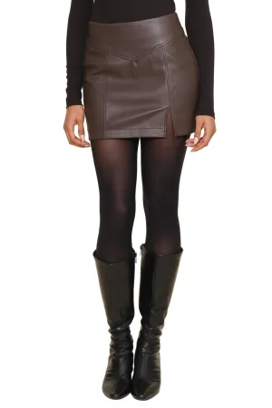 Carlson Vegan Leather Mini Skirt