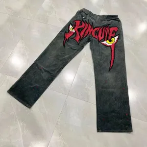 Casual demon eyes outdoor home jeans