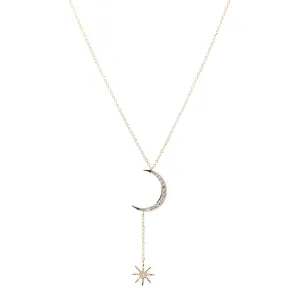 Celestial Moon and Star Necklace