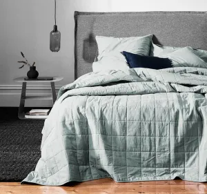 Chambray Bed Cover Mineral