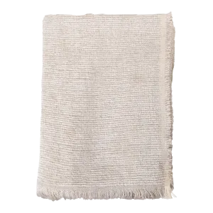 Chenille Woven Throw Cream